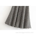 Winter Women Yarn-dyed Half-length Skirt